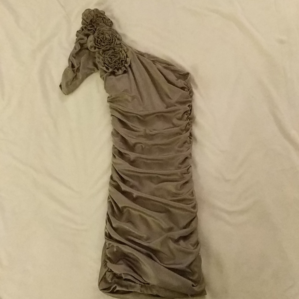 Dark gold dress
